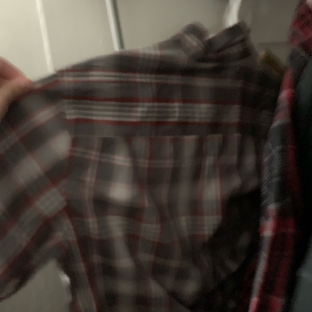 Plaid Button-Up Shirt